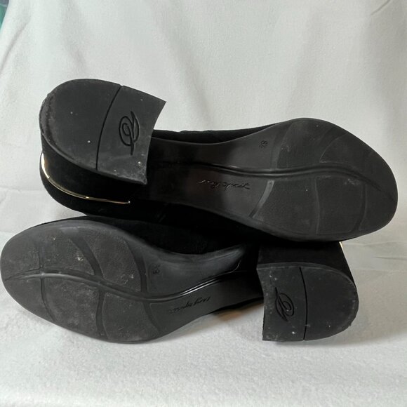 Easy Spirit Leather Suede Black Boots Gold Accent Size US 8.5 - Picture 11 of 11